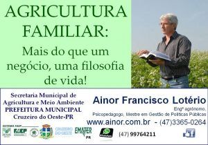 Ainor Lotério - Cruzeiro do Oeste - Agricultura