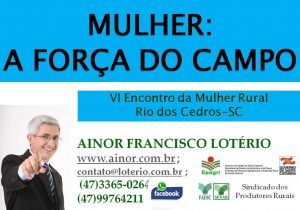 Ainor Lotério - Rio dos Cedros SC - Mulheres