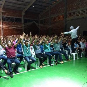 Ainor Lotério na cooperativa COASA, Santo Antônio do Palma