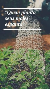 Quem planta seus males espanta