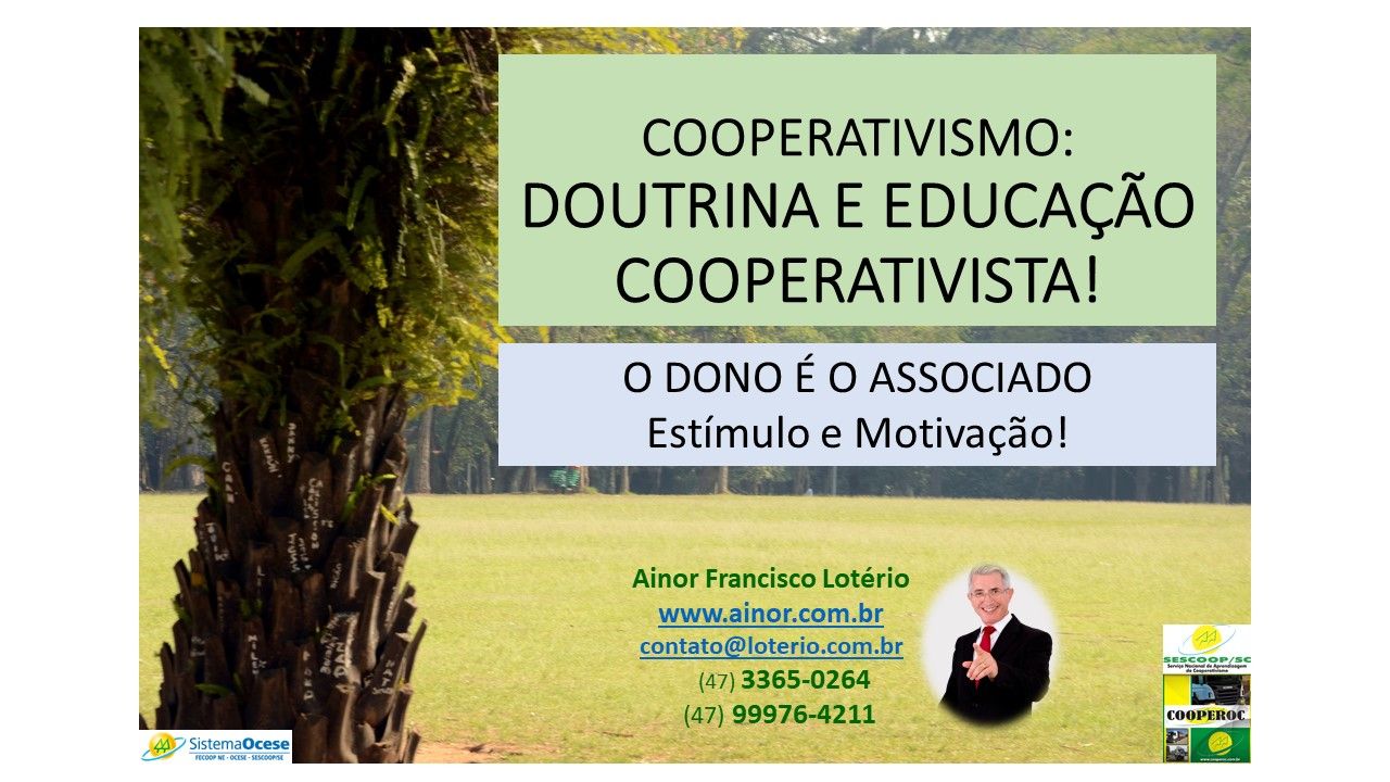 Palestra sobre doutrina e educação cooperativista na Cooperoc