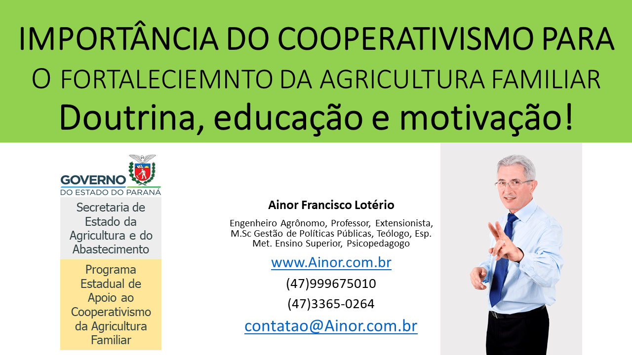 A importância do cooperativismo na agricultura familiar