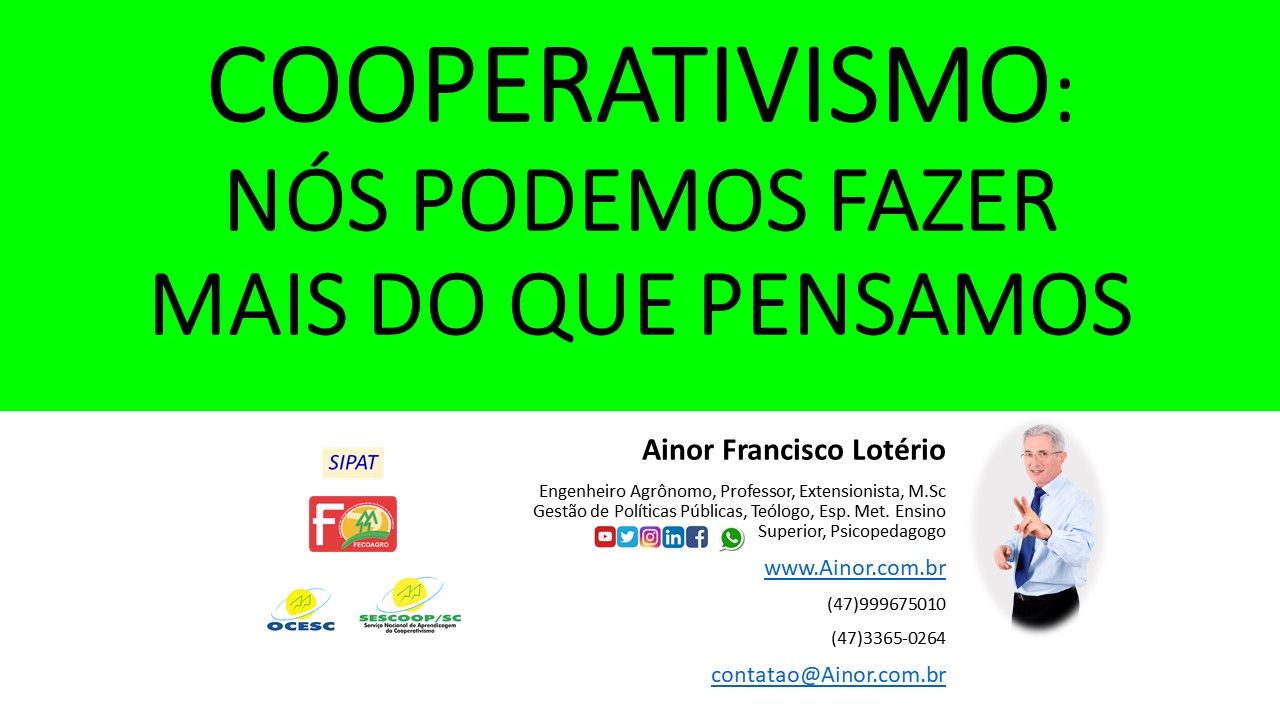 Palestra de motivação sobre cooperativismo – SIPAT FECOAGRO
