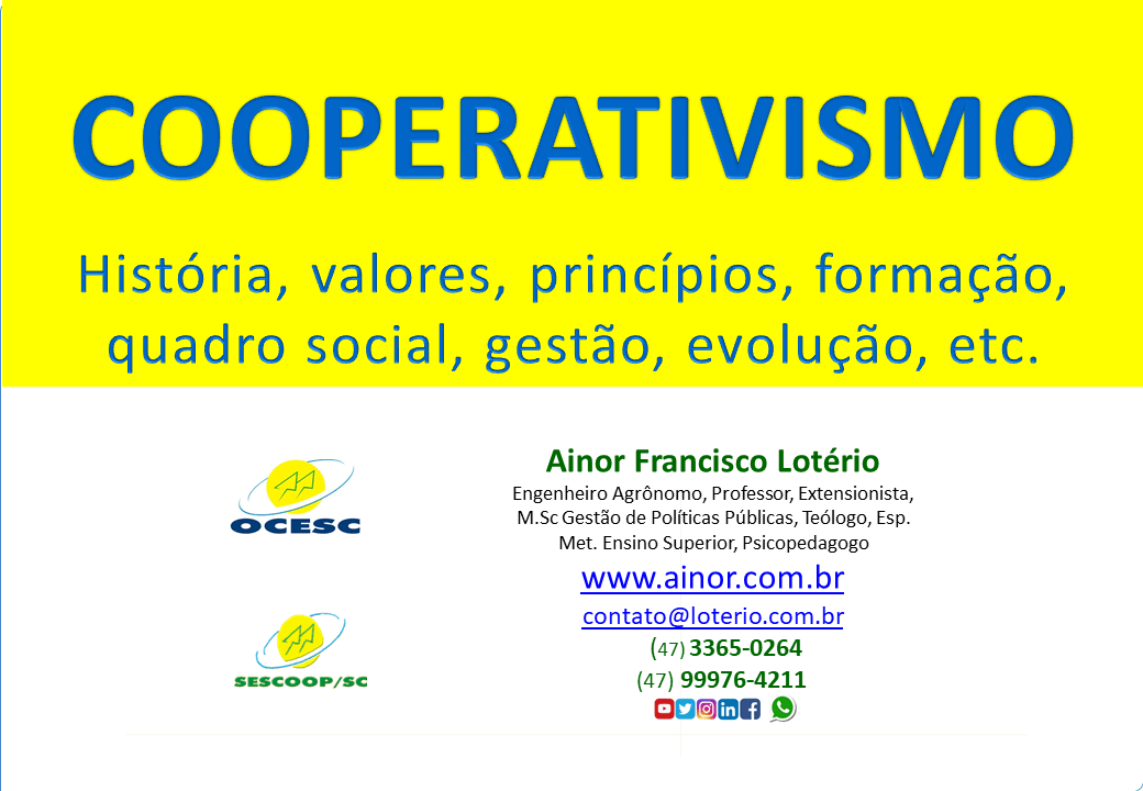 Curso para Novos Dirigentes de Cooperativas – SESCOOPSC