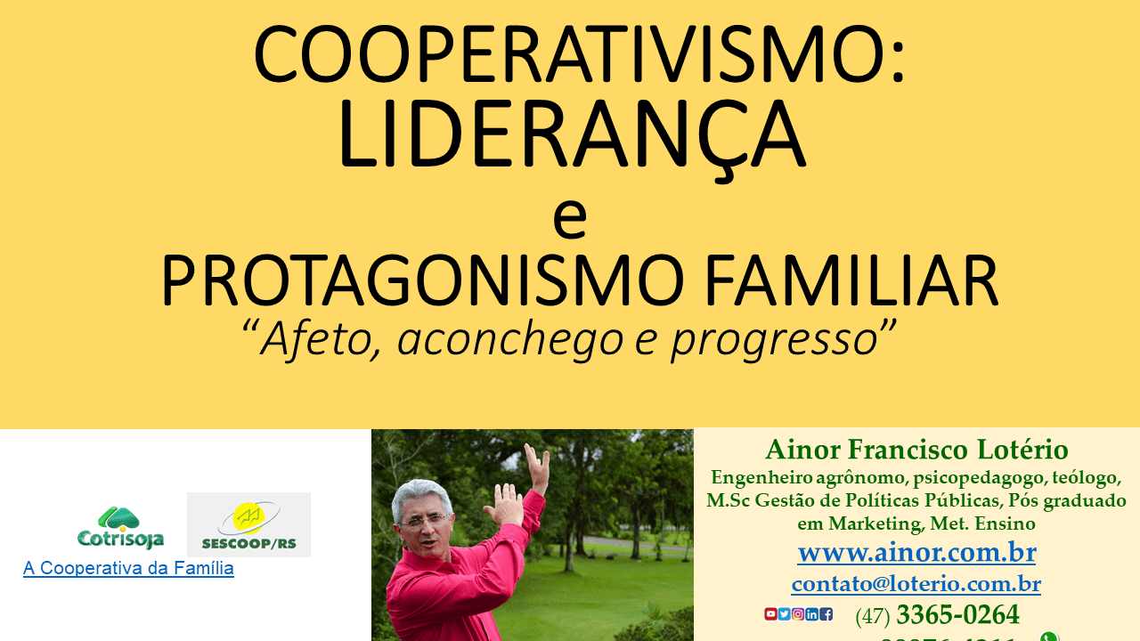 Palestra para liderança cooperativa com casais da Cotrisoja