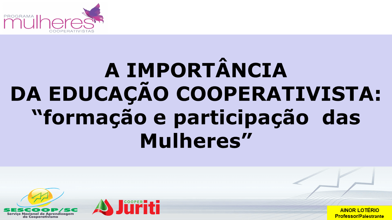 Palestra na formatura do Núcleo Feminino da Cooperjuriti