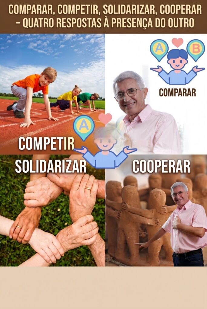 COMPARAR, COMPETIR, SOLIDARIZAR, COOPERAR: QUATRO RESPOSTAS À PRESENÇA DO OUTRO