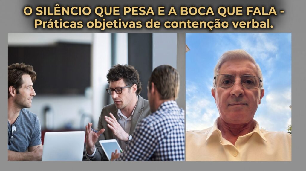 O SILÊNCIO QUE PESA E A BOCA QUE FALA: o fenômeno cotidiano da fala desnecessária e práticas objetivas de contenção verbal.